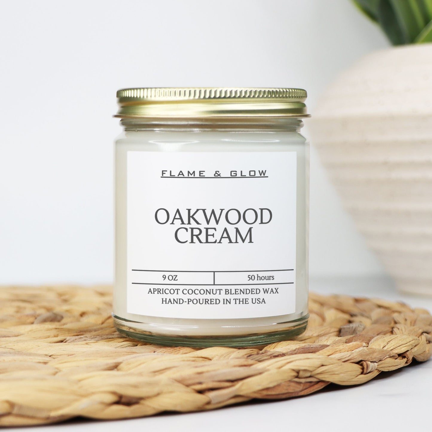 Clear9oz-Oakwood Cream